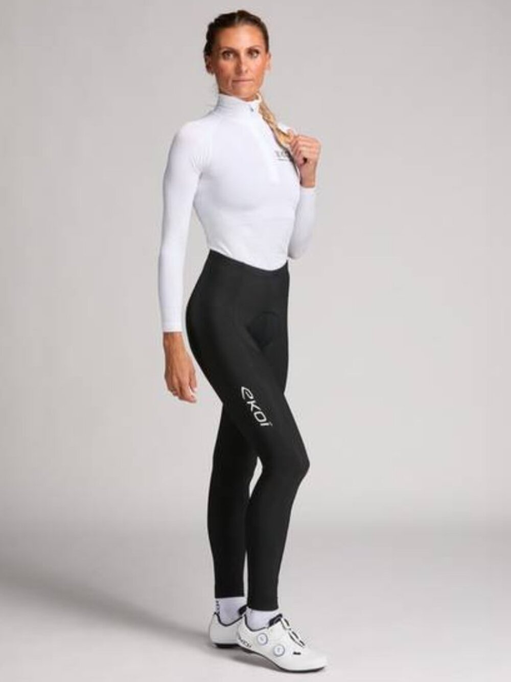 NEW EKOI Women’s Thermal Gel Padded Cycling Pants Size M Black
